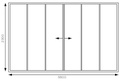 Excellent glazen schuifwanden | Hoogte tot 230cm x Breedte tot 580cm