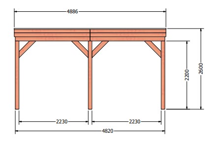 Casa veranda | 490 x 330 cm