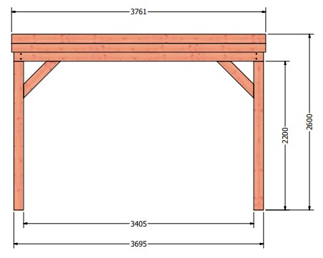 Refter veranda | 375 x 285 cm