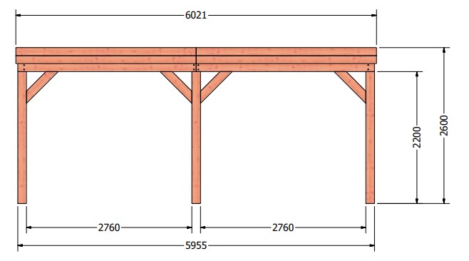 Refter veranda | 600 x 400 cm