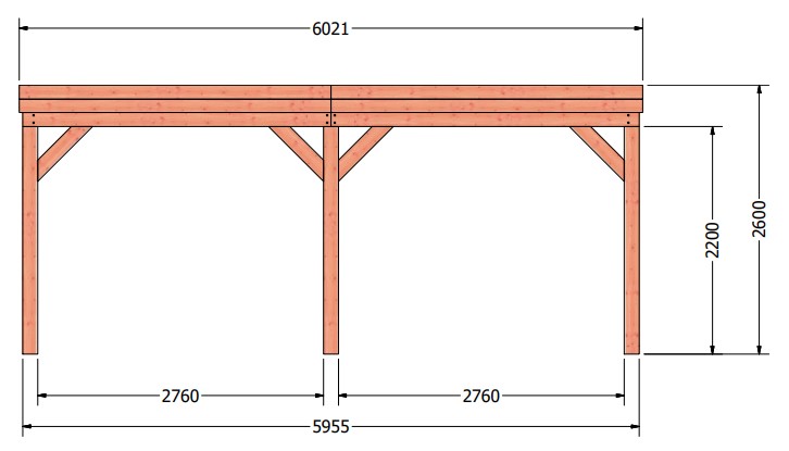 Refter veranda | 600 x 285 cm