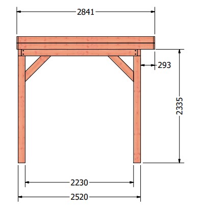 Refter veranda | 600 x 285 cm