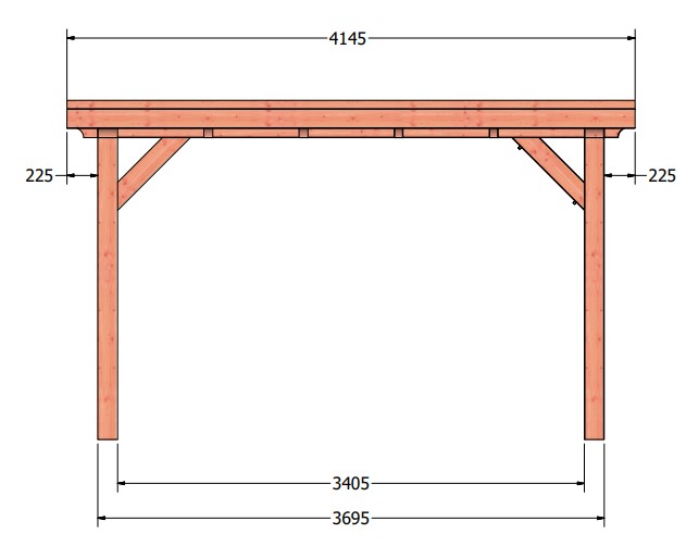 Siena veranda | 415 x 415 cm