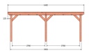 Siena veranda | 640 x 300 cm