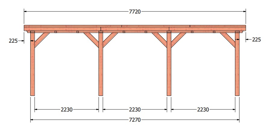 Siena veranda | 775 x 350 cm