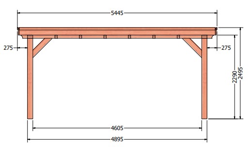 Toscane XL veranda | 545 x 545 cm