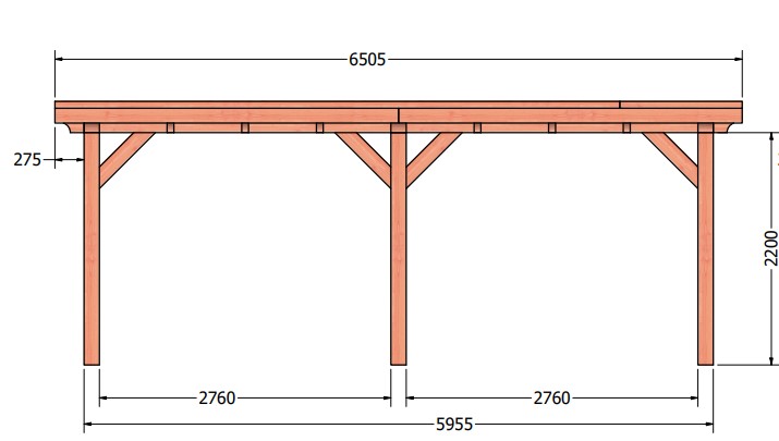 Toscane XL veranda | 650 x 545 cm