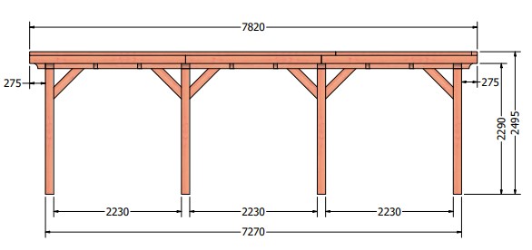 Toscane XL veranda | 785 x 545 cm