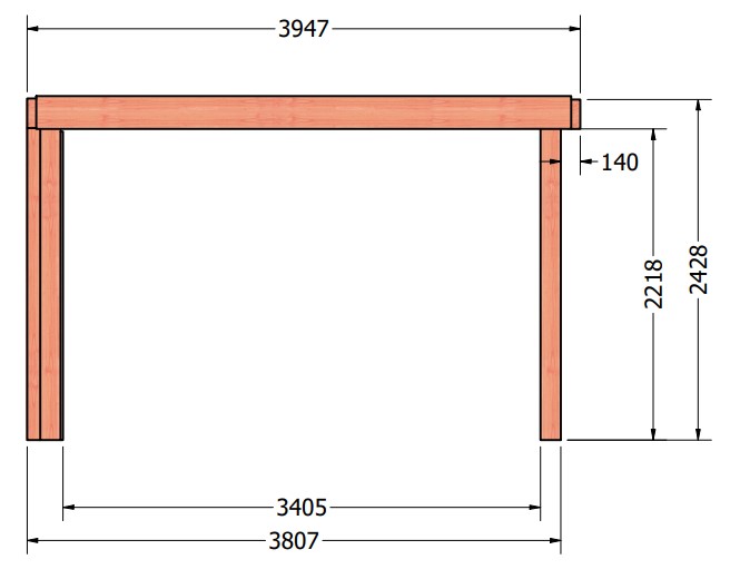 Verona buitenverblijf | 400 x 335 cm