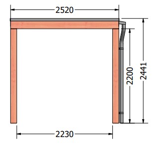 Palermo veranda | 545 x 255 cm