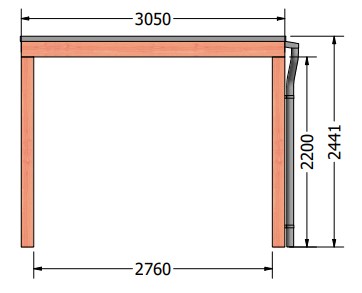 Palermo veranda | 545 x 310 cm