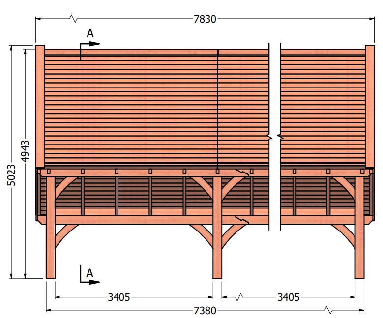 Kapschuur de Hofstee XXL | 785 x 720