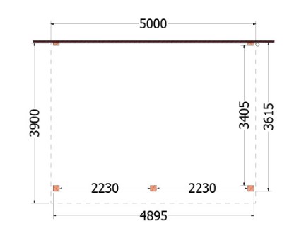 Aanbouwveranda Ancona | 500 x 390 cm