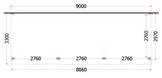 Aanbouwveranda Ancona | 900 x 390 cm