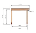 BasicLine Classic veranda 600cm breed