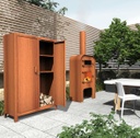 Houtopslag Corten | 1000x500x1800mm