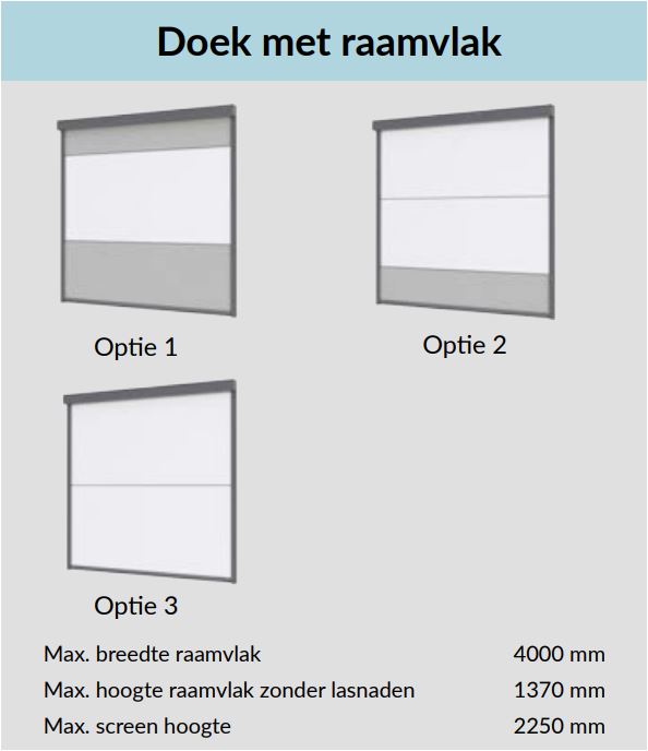 Electrisch screen met ZIP | 201-250cm breed