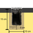 Drain Design RVS lijngoot | 65x100x1000mm | 4 designs