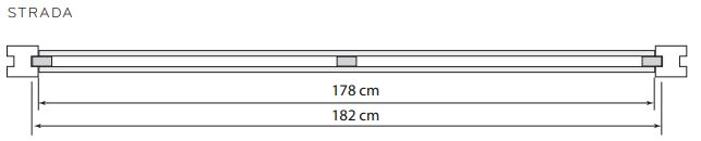 Strada Elan | 178cm breed en 2 hoogtes