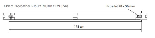 Strada Elan | 178cm breed en 2 hoogtes