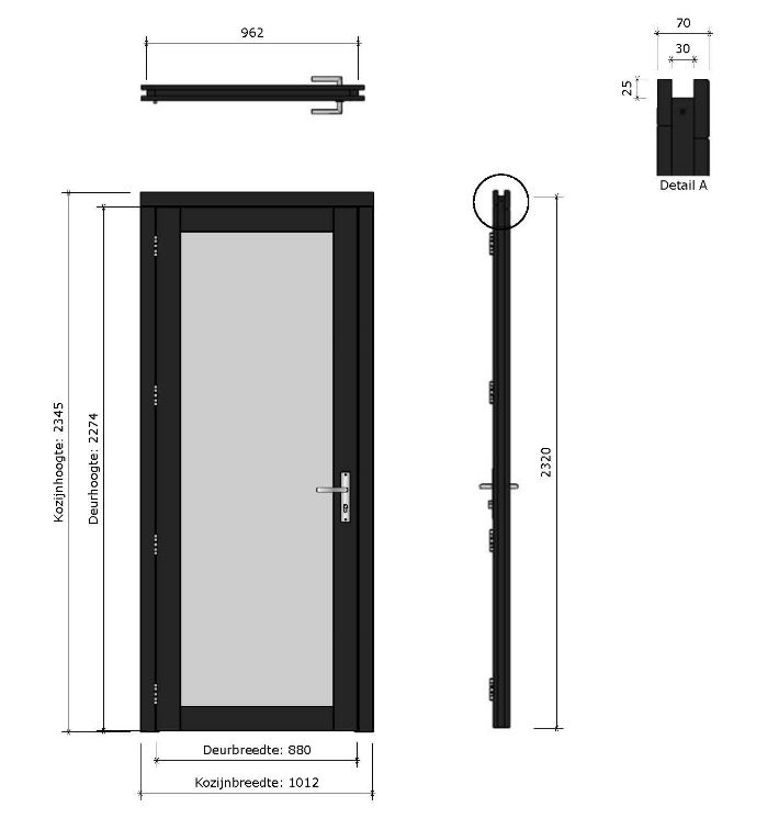 Douglas Steellook met isolatieglas | dubbel of enkel