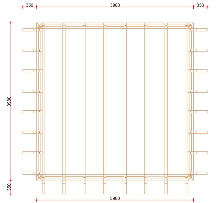 Excellent prefab frame | 400cm diep - 433cm dak