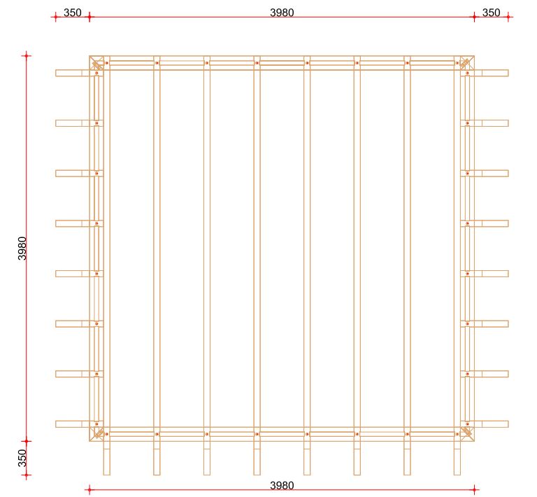 Excellent prefab frame | 400cm diep - 433cm dak