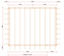 Excellent prefab frame | 400cm diep - 433cm dak