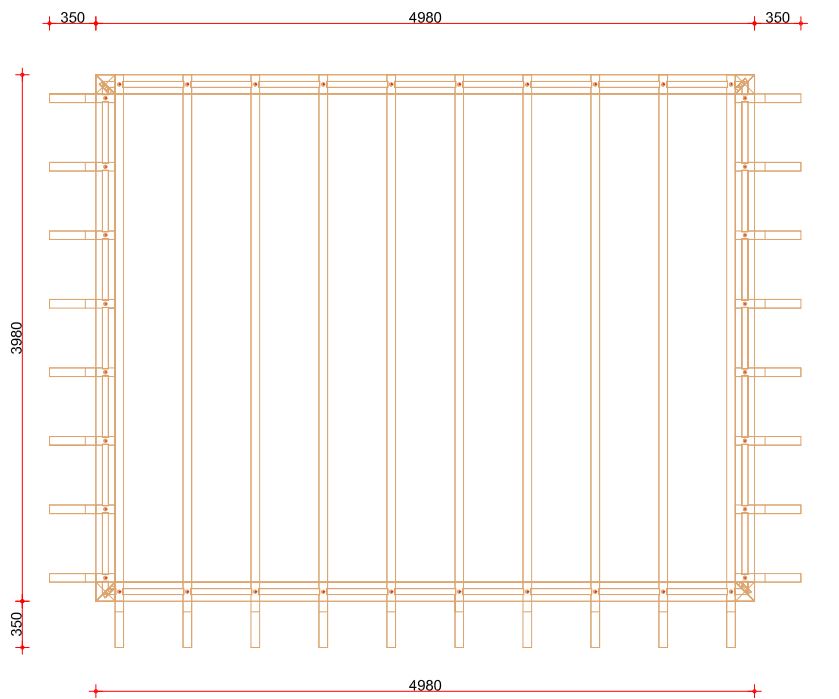 Excellent prefab frame | 400cm diep - 433cm dak