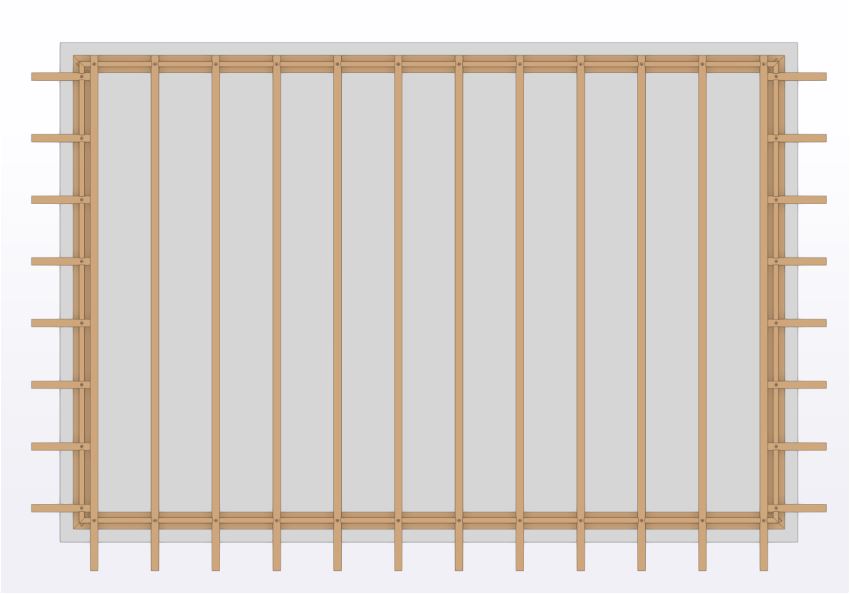 Excellent prefab frame | 400cm diep - 433cm dak