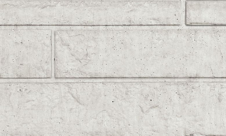 Keruing hardhout | hout en beton | wit/grijs | enkel | rotsmotief | icl. plaatsing