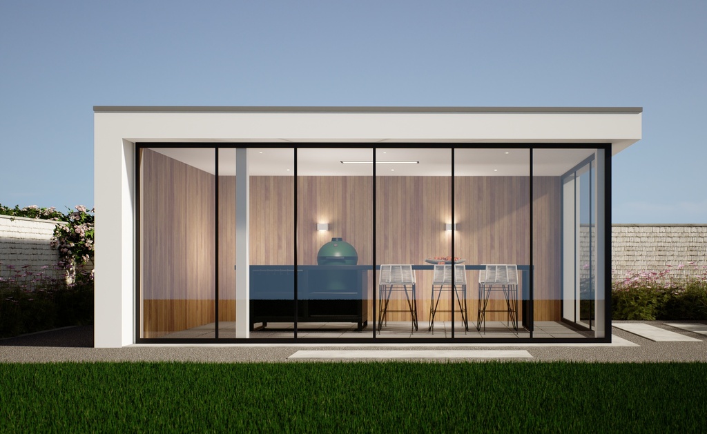 Poolhouse Modern | 630 x 330cm glas