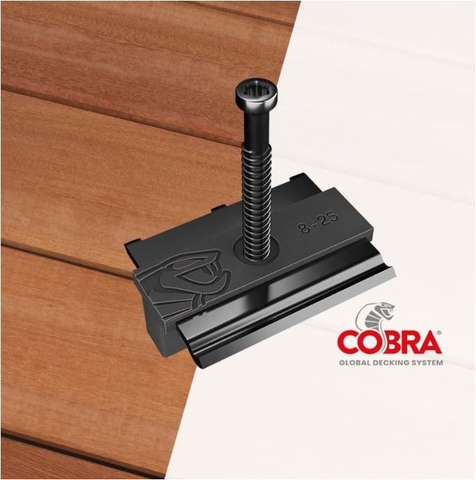 Cobra clip voor Bamboe vlonderproducten