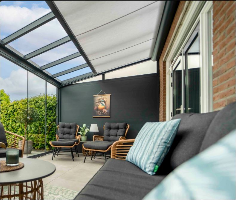 Zijwand voor aluminium veranda | 3 uitvoeringen &amp; 6 kleuren