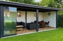 Basic glazen schuifwand | 4 rail | breedte 328 t/m 394cm