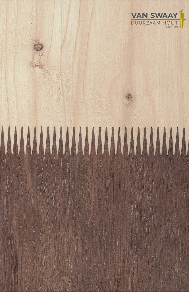 Combi-paal | Douglas hardhout H2H | 14.3x14.3cm