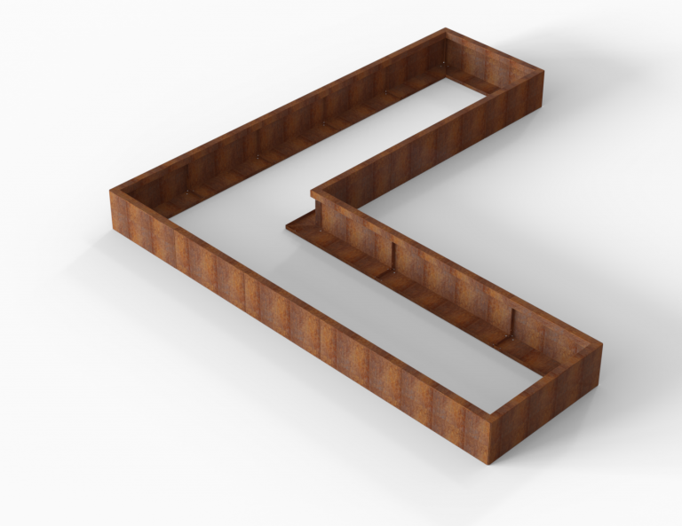 Plantenbak Modulair Corten | 3 hoogtes en talloze vormen