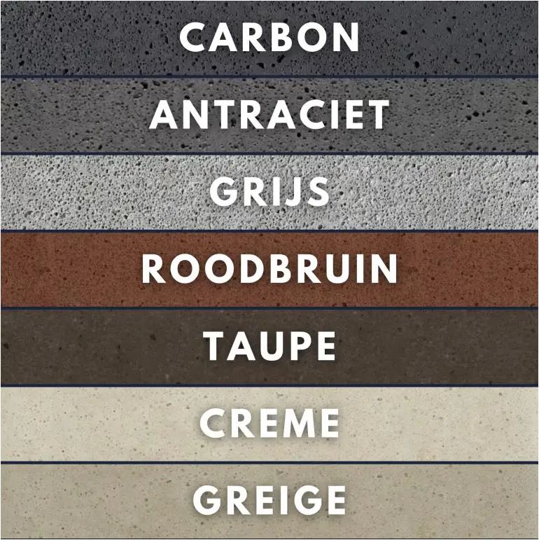 Oud Hollands ArtiStone | 17 maten &amp; 7 kleuren