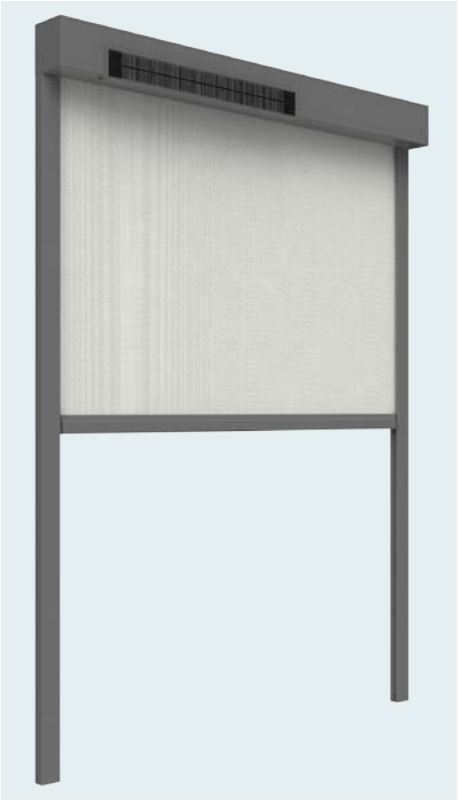 Electrisch SOLAR screen met ZIP | 200 tot 400cm breed