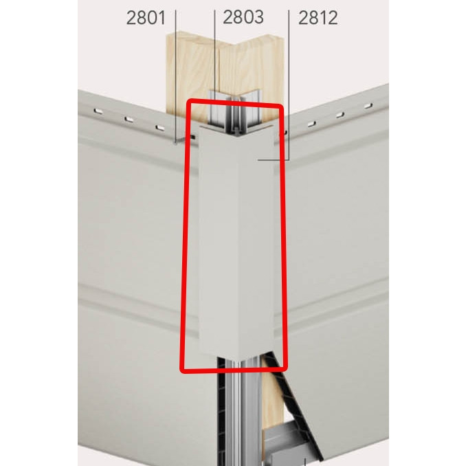 Uitwendig hoekprofiel | 4mtr lengte &amp; basis met afwerking