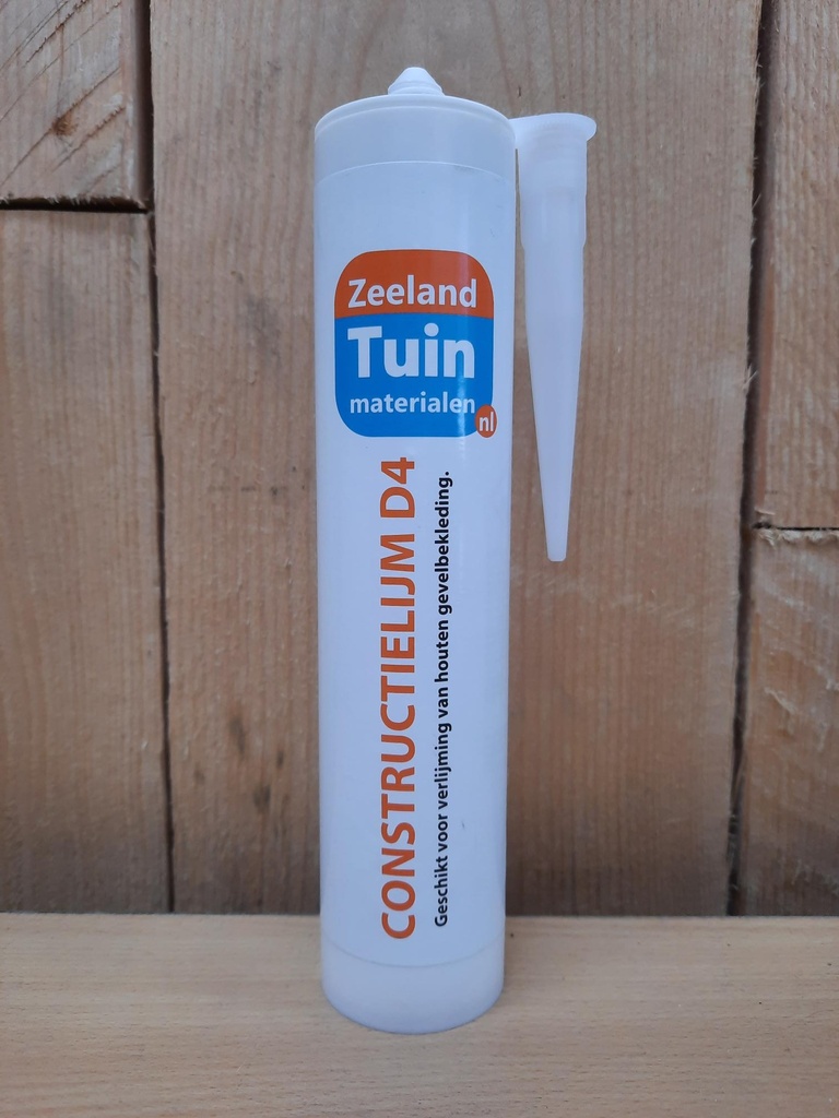 Constructielijm D4 310ml | t.b.v. verlijmen gevelbekleding hout