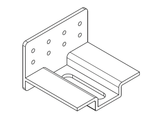 Montagehoek schroeffundering L-120x80x105mm M16