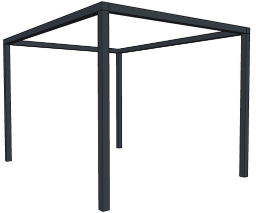 Pergola alu 300 cm diep