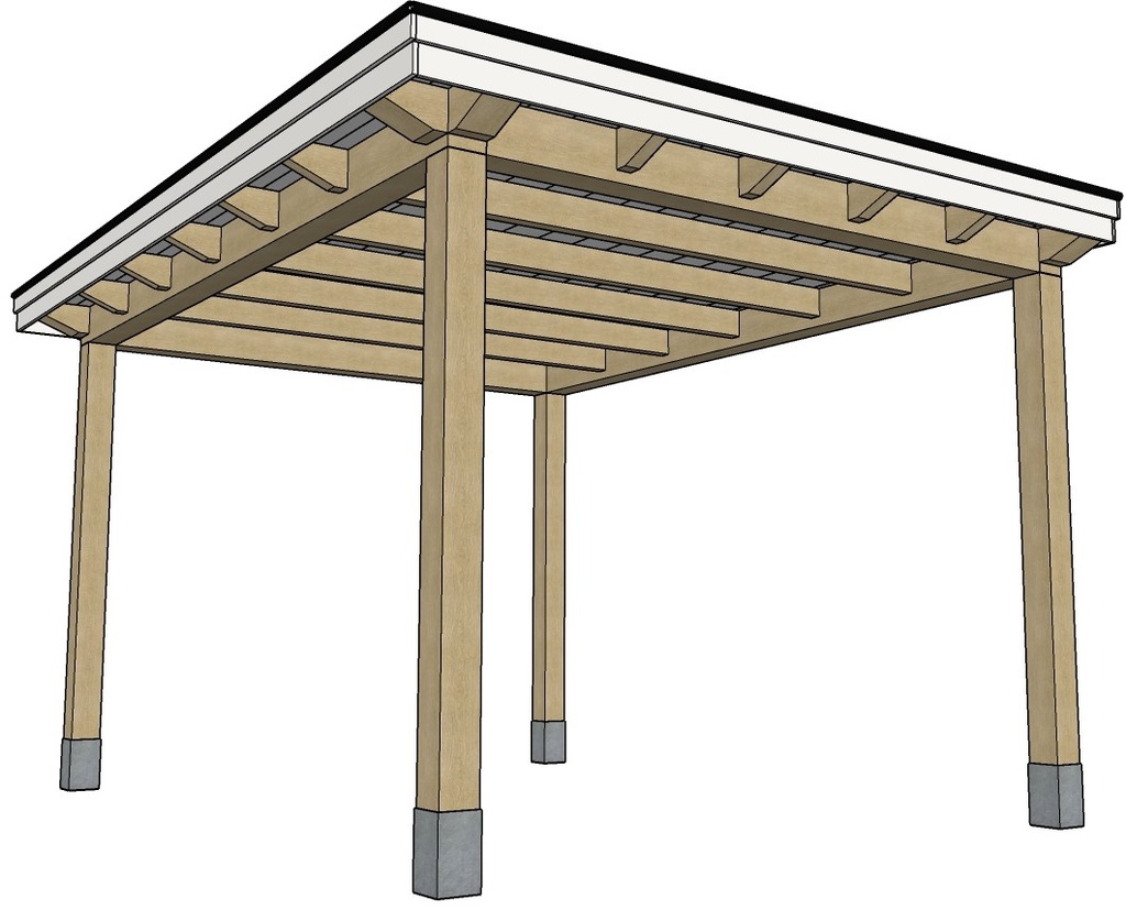 Foligno Eiken veranda | 400 cm breed