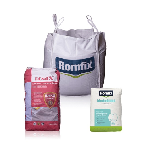 ROMFIX materiaal t.b.v. mortel onderbouw