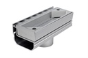 Alu Side Drain | Inspectieluik met onder uitloop | Grey