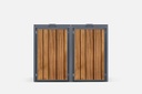 Kliko-ombouw met deksel | houten inleg in deuren