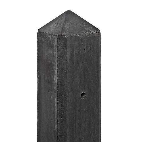 HOEK betonpaal t.b.v. 2 Deluxe onderplaten | 10x10x280cm | diamantkop