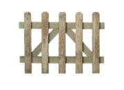 Poort tophek naaldhout Celfix | hoogte: 60cm | geïmpregneerd en geschaafd