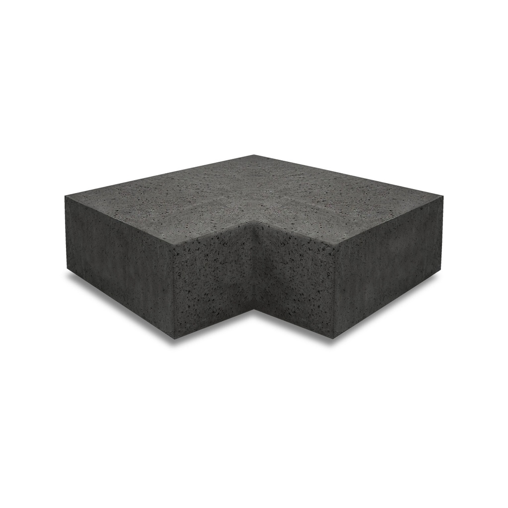 Oudhollandse Arti-Stone Hoekstuk traptreden 90° binnen | 37x15 cm